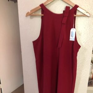 Red mid-length dress Original price:$65.00